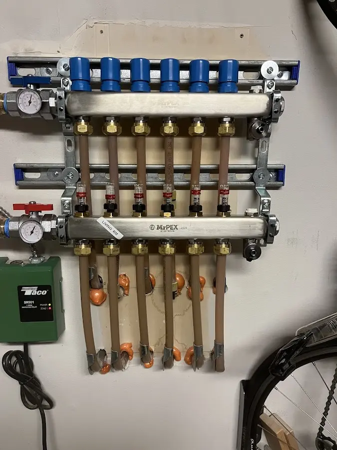 Plumber performing Leak Detection at a residential property in Monticello